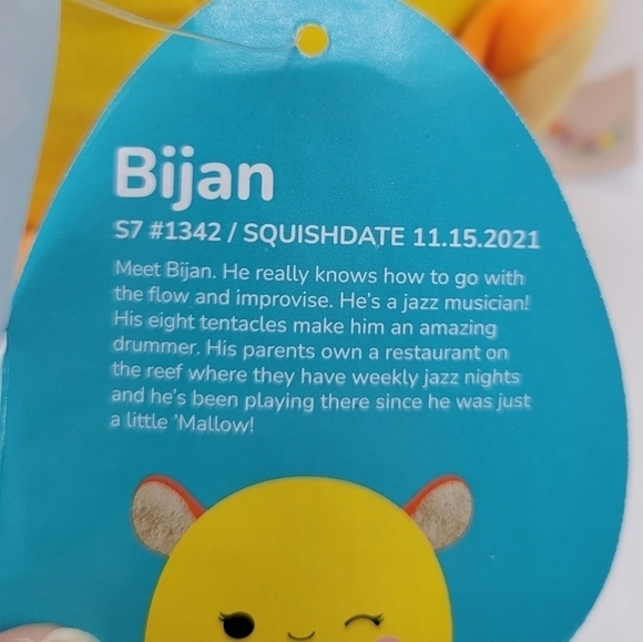 Squishmallows Bijan the Dumbo Octopus Plush - Picture 4 of 5
